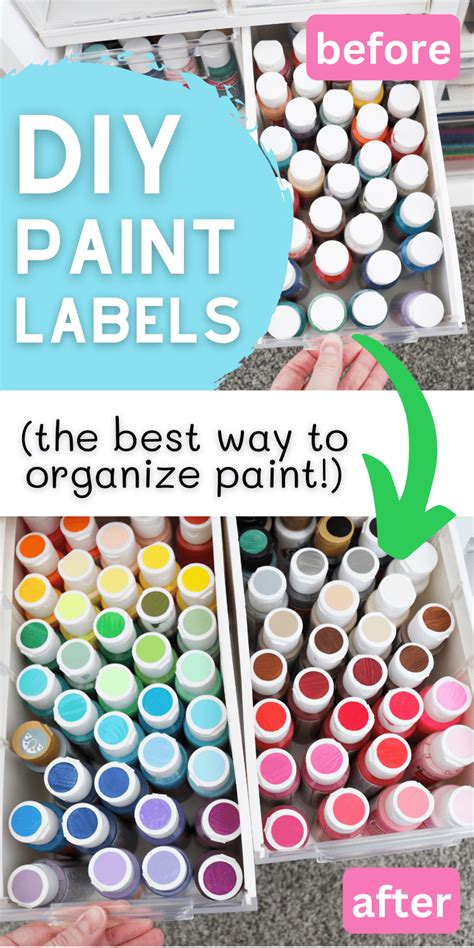 Easy DIY Labels for Craft Paint With Smart Paper Sticker Cardstock